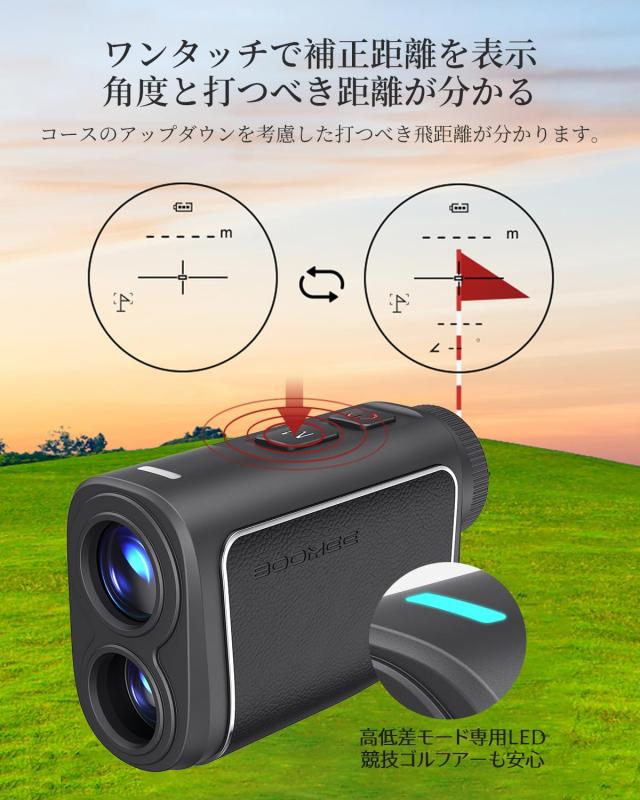 超小型・超軽量レーザーゴルフ距離計 BOOMEE MINI5 BooMee ゴルフ