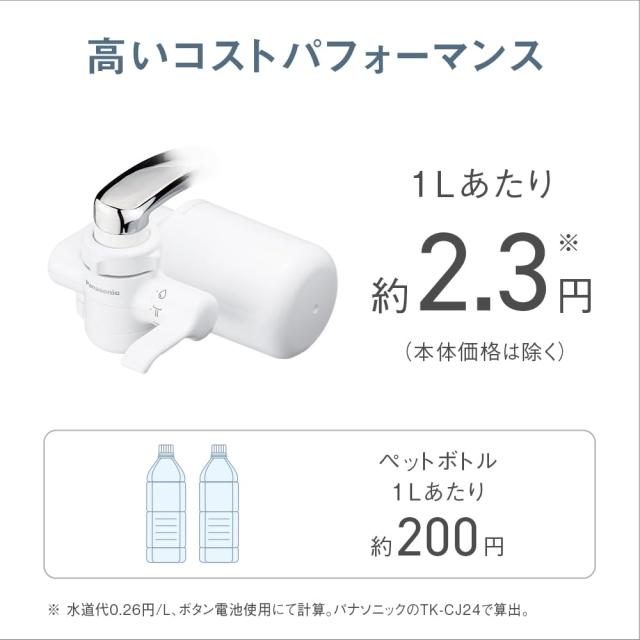 パナソニック(Panasonic) 浄水器 TK-CJ14-W