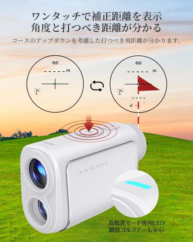 BooMee ゴルフ距離計 ゴルフ レーザー距離計 超小型 MINI5+ 2