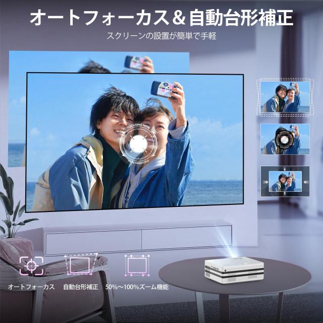 プロジェクター 家庭用 Netflix・Dolby 搭載 iSinbox 4K Amazon.co.jp