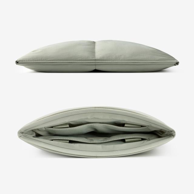 Comfyable Puffy Pillow Laptop Sleeve Compatible with 16 inch MacBook Pro M3 M2 M1 ＆ MacBook Air 15-in M3 2024 M2 2023, Nylon Hid_2