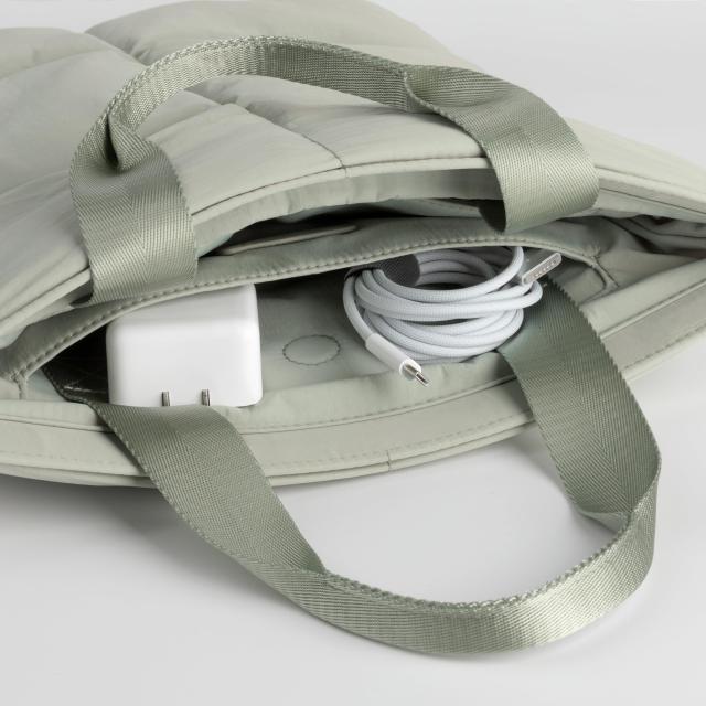 Comfyable Puffy Pillow Laptop Sleeve Compatible with 16 inch MacBook Pro M3 M2 M1 ＆ MacBook Air 15-in M3 2024 M2 2023, Nylon Hid_3