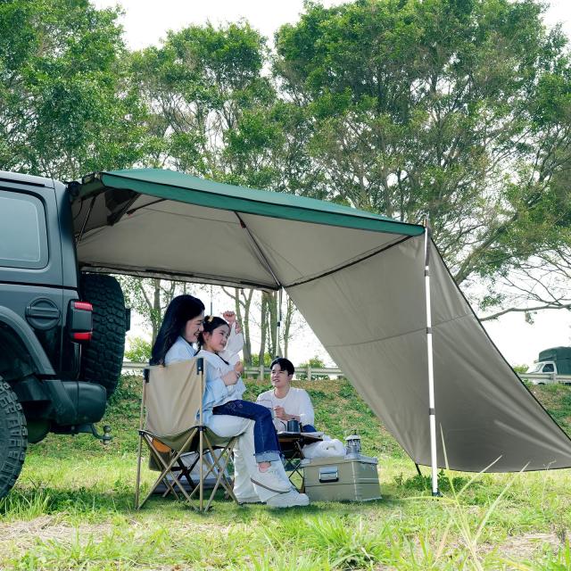 ワンタッチ　カーサイドシェルター　キャンプ　アウトドア　試し張り1回のみ ワンタッチ カーサイドシェルター キャンプ アウトドア 試し張り