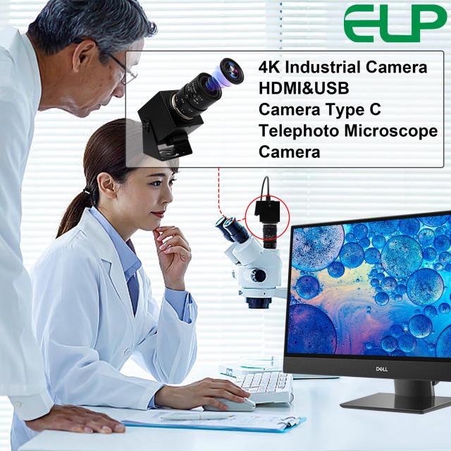 ELP 4K 30FPS USB HDMI USBカメラ マニュアルズームウェブカメラ可変
