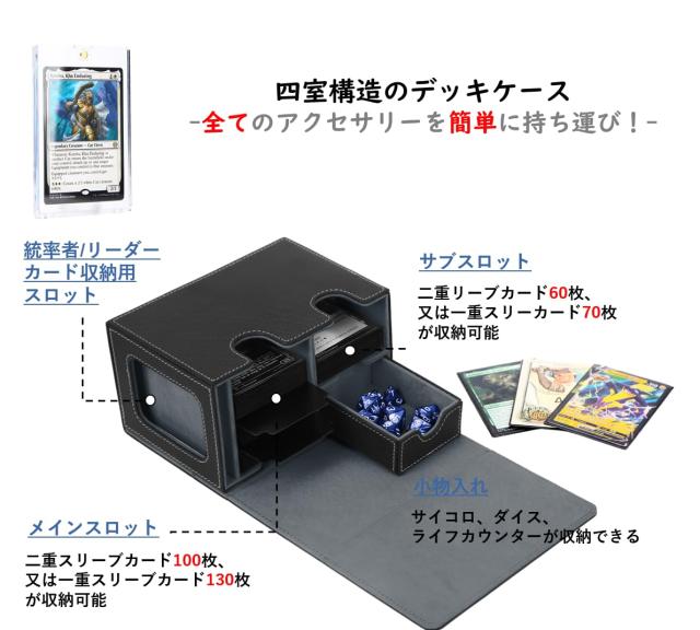 Venssu デッキケース トレカケース カードディスプレイウィンドウ