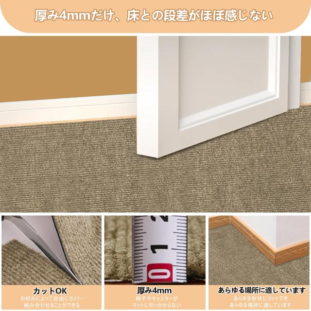【Amazon 限定ブランド】廊下敷きカーペット 吸着マット HDMOD 滑り止めカーペット 約90×600cm 厚さ4 mmロングカーペット ロールカーペ