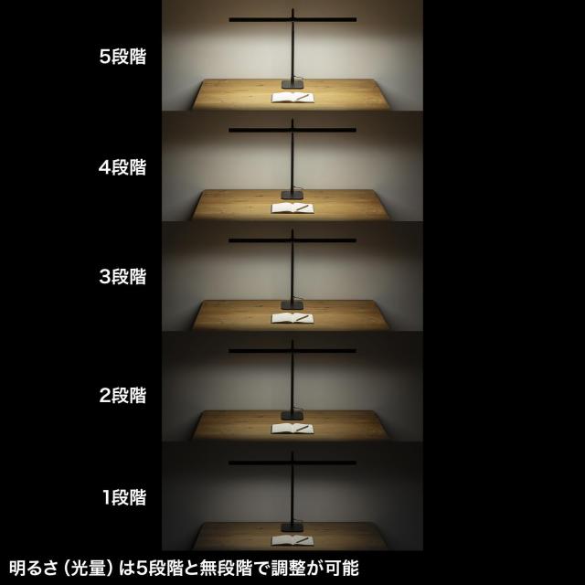 サンワサプライ LEDデスクライト・フレキシブルアーム LED-DESK3BK 