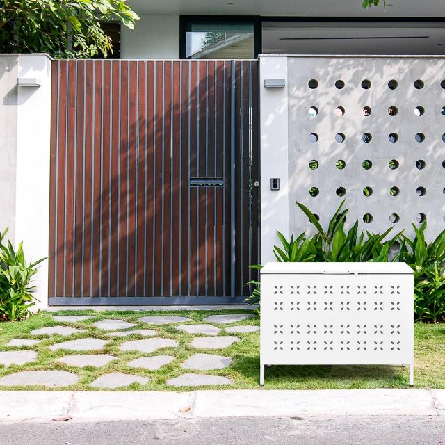 ゴミ箱 屋外 230L 庭園用 大容量 ゴミステーション カラスよけゴミ箱