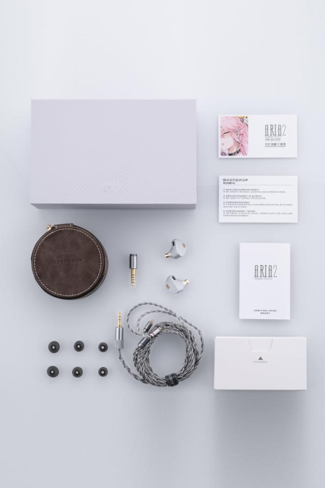 水月雨 MoonDrop Aria 2 イヤホン 全シーン対応のプロ仕様HIFIイヤホン カナル型 3.5mm/4.4mm セラミックコーティング複合振動膜 0.78mm2