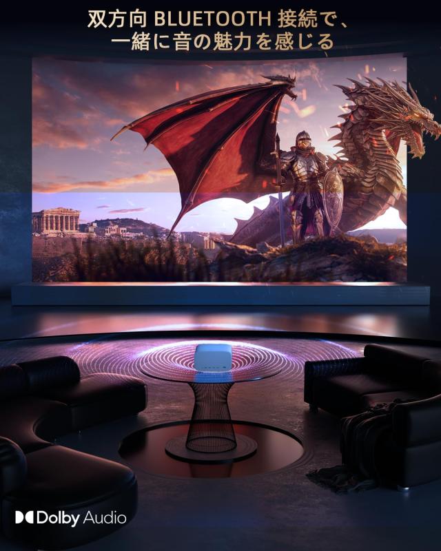 iFANR スマートプロジェクター家庭用【Netflix・YouTube・Prime video内蔵】 800ANSI オートフォーカス 自動台形補正 ドルビー対応 WIFI6 iFANR スマートプロジェクター家庭用【Netflix・YouTube・Prime video