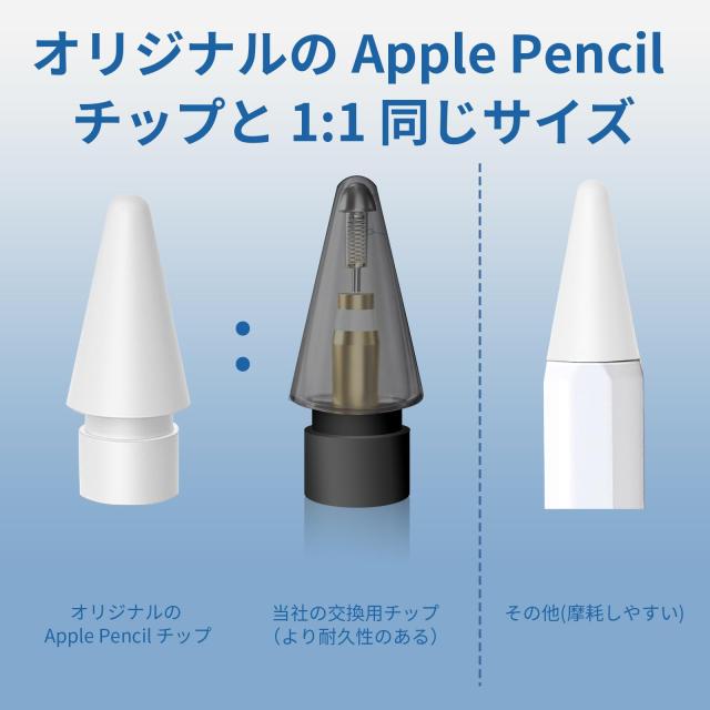6個入り アップルペンシル 交換用ペン先 Tecnlpow Apple Pencil 第1/2