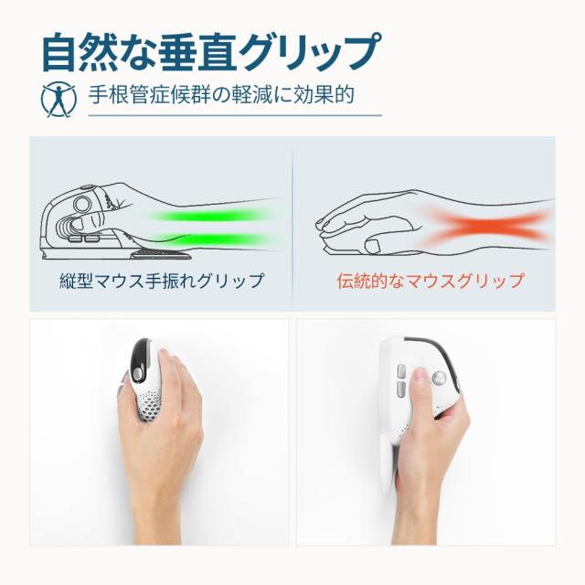 DELUX Seeker エルゴノミクスマウス 無線、OLEDスクリーン、6ボタン＆親指ホイール、静音、7200 DPI、3モード：有線/ワイヤレス2.4G/Blue_3