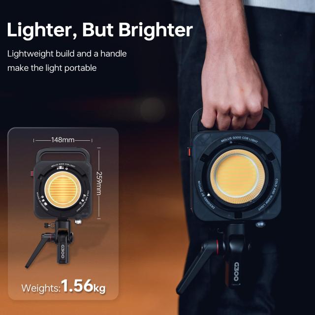 公式旗艦店] ZHIYUN MOLUS G300 300WLEDビデオライト 最大500Wの撮影用