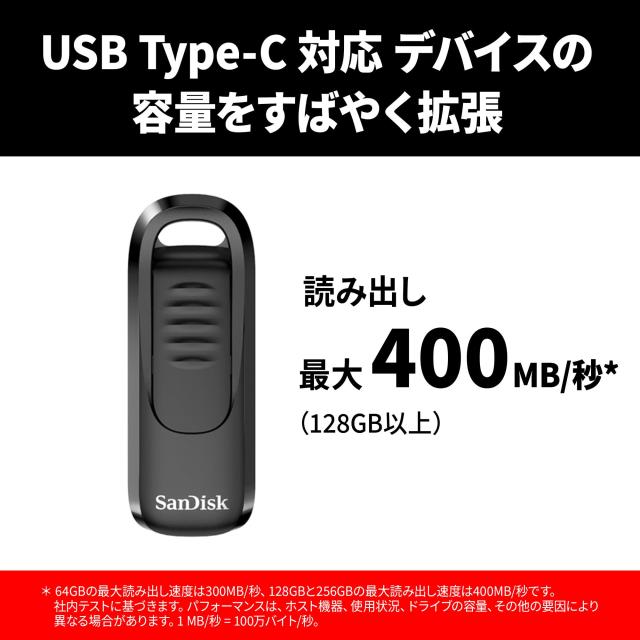 【 サンディスク 正規品 】メーカー5年保証 USBメモリ 256GB USB Type-C iPhone15動作確認済み 収納式コネクター SanDisk Ultra Slider_1