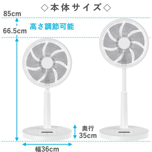 山善] 扇風機 リビング DCモーター 静音 節電 省エネ 左右自動首振り