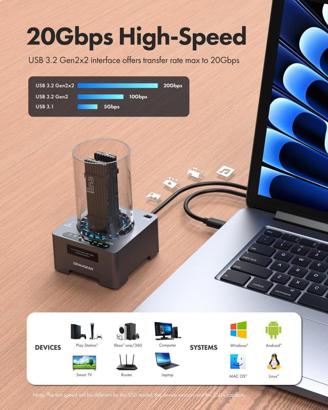 GRAUGEAR NVMe M.2 SSD Clone デュプリケーター Amazon.co.jp: GRAUGEAR NVMe M.2 SSD デュプリケーター
