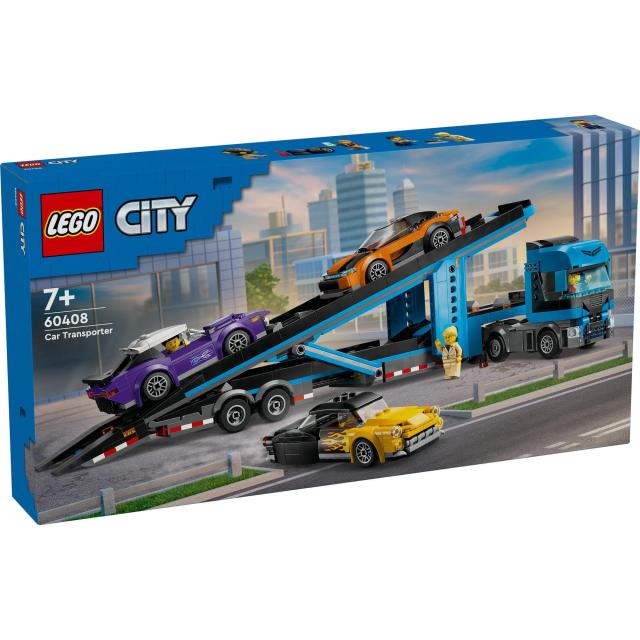レゴ(LEGO) シティ スポーツカー輸送車 おもちゃ 玩具 誕生日 プレゼント ブロック 男の子 女の子 子供 7歳 8歳 9歳 小学生 乗り物 車 ミ_1