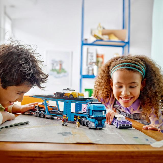 レゴ(LEGO) シティ スポーツカー輸送車 おもちゃ 玩具 誕生日 プレゼント ブロック 男の子 女の子 子供 7歳 8歳 9歳 小学生 乗り物 車 ミ_8
