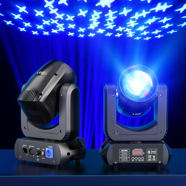 ムービングライト 2台 SEBRUANC 150Wムービングライト COB LED ムービングヘッドライト