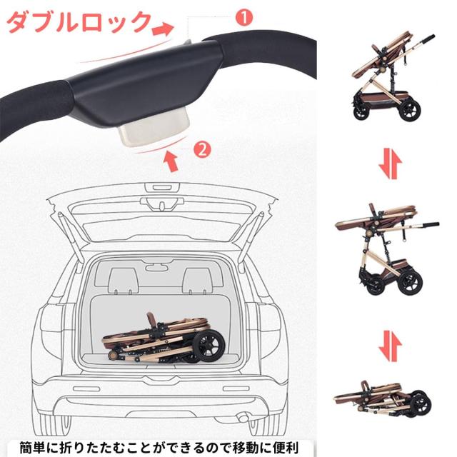 ZOOBLY ベビーカー a型 b型 両対面 多機能 折りたたみ 分離式 防寒仕様 