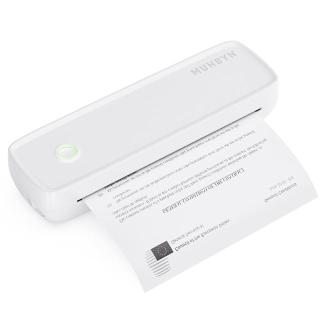 MUNBYN モバイルプリンター A4 家庭用およびオフィス用のA4ポータブル