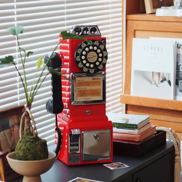 Ryan Bros. American Retro 1950年代 公衆電話 コインバンク 壁掛け