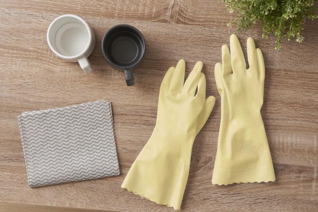 [ショーワグローブ] ケース販売・日本製・ハンドケア ナイスハンドDAYS Lサイズ ミモザイエロー 120双 インテリアになじむニュアンスカラの通販は