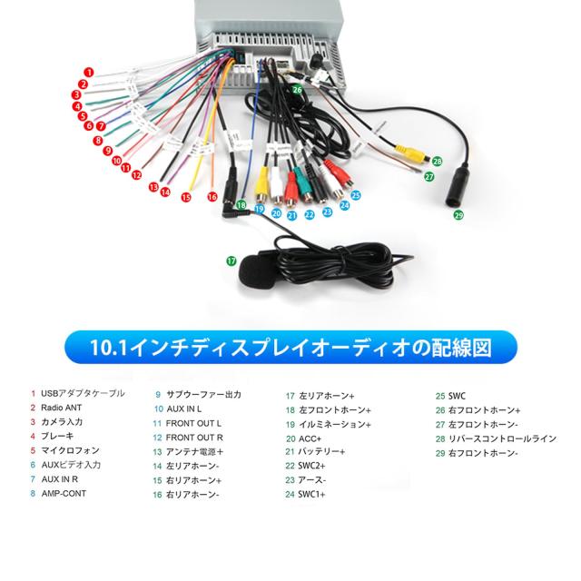 BOUWOIMA10インチディスプレイオーディオAndriod4コア4G+64G Amazon.co.jp: BOUWOIMA ディスプレイオーディオ 10インチ 2din