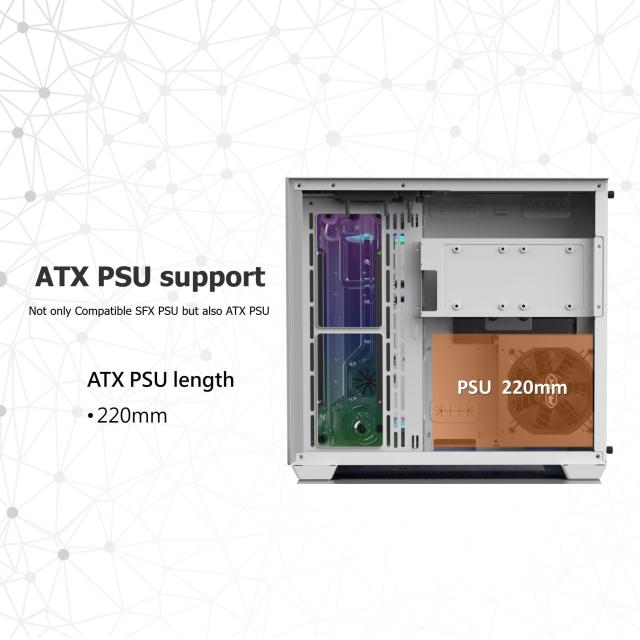 RAIJINTEK ライジンテック PCケース PAEAN C7 WHITE TG4 ATX対応 ミドルタワー型 強化ガラス デュアルチャンバー設計 12025ARGBファン4基_2