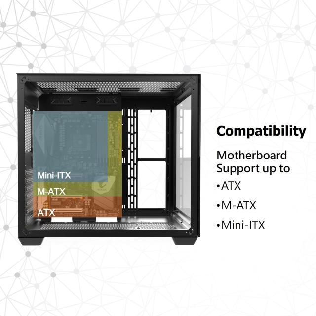 RAIJINTEK ライジンテック PCケース PAEAN C7 WHITE TG4 ATX対応 ミドルタワー型 強化ガラス デュアルチャンバー設計 12025ARGBファン4基_3