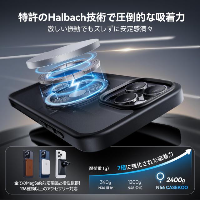 15 2024最高傑作u0026定点360度回転 Pro ケース iPhone 360度回転 CASEKOO iPhone 15 Pro ケース 2024最高傑作＆定点360度回転