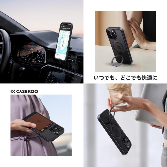 15 2024最高傑作u0026定点360度回転 Pro ケース iPhone 360度回転 CASEKOO iPhone 15 Pro ケース 2024最高傑作＆定点360度回転