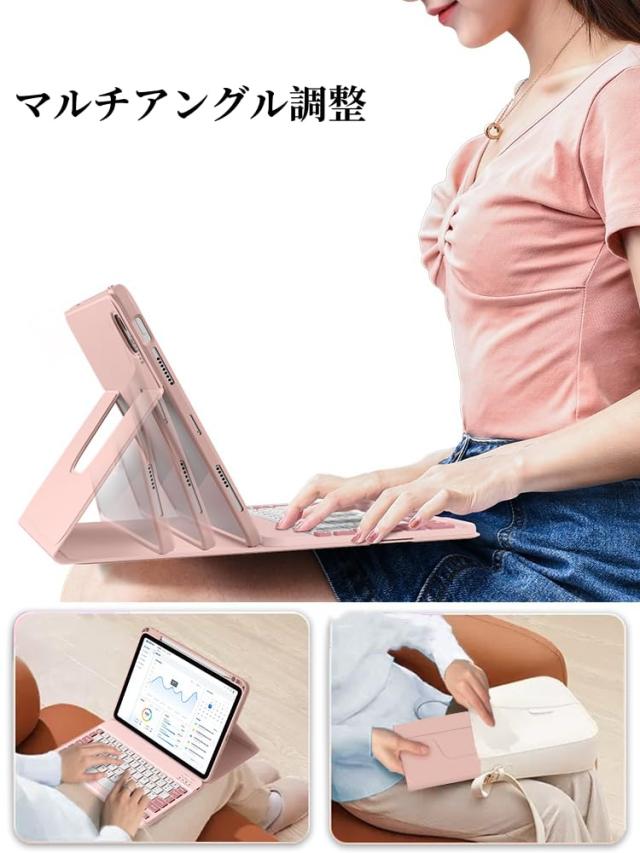 マウス付き iPad8 iPad 10.2 キーボードカバー iPad7 ブルートゥースキーボードカバー 軽量 超薄型 丸型キー アイパッド 10.2 キーボード付きカバー オートスリ : マウス付き iPad9 iPad8 iPad7 iPad 10.2 キーボードケース 丸型キー iPad Air3  iPad Pro 10.5 キーボード カバー Bluetooth マウス Apple Pencil 収納可能 可愛い マグネット式 ワイヤレス