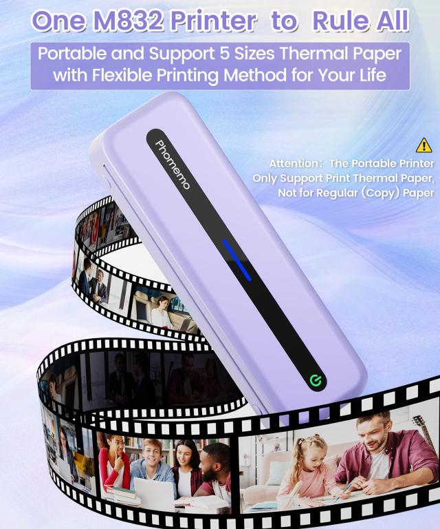 Phomemo M832 モバイルプリンター A4 プリンター 小型 携帯プリンター