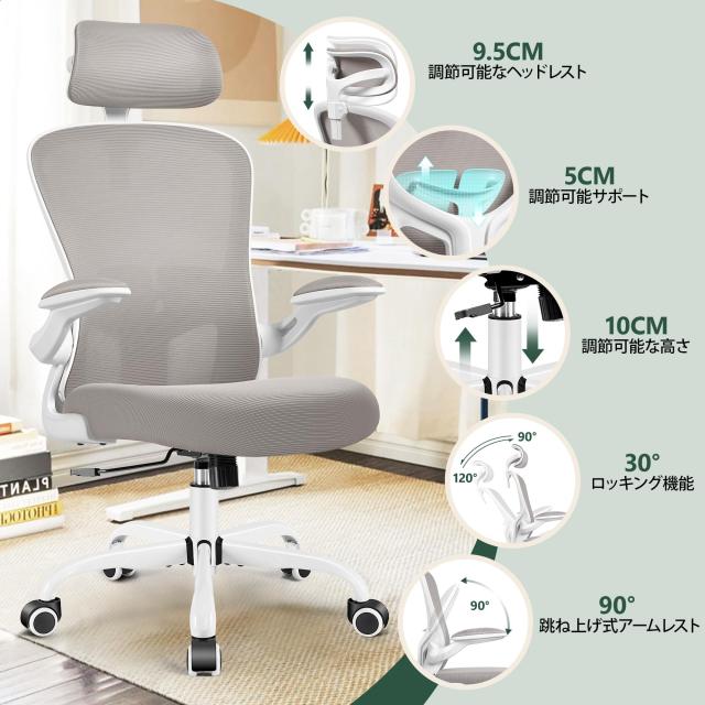 FelixKing オフィスチェア デスクチェア FelixKing オフィスチェア 人間工学 疲れない デスクチェア メッシュ