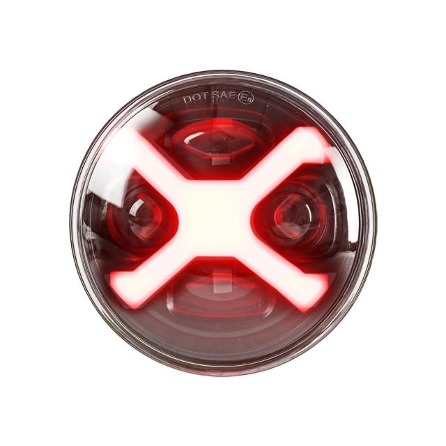 Vancroser クロスカブ CC110 ヘッドライト LED オートバイ ヘッドライト DRL付き Hi/Lo切り替え 12V/24V IP68防水 X型 ホンダ クロスカブ_1