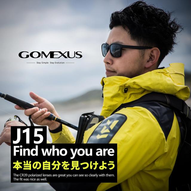 GOMEXUS] ゴメクサス J15 偏光サングラス CR-39光学レンズ スポーツ