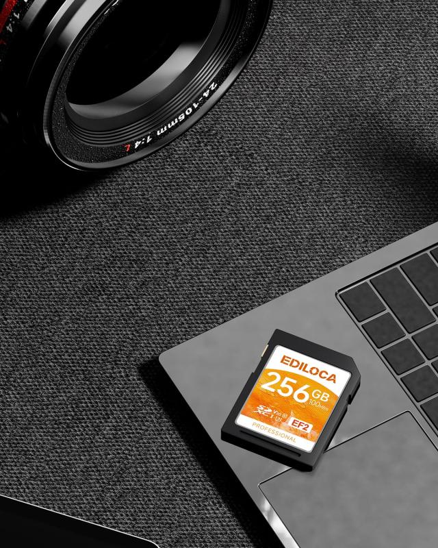 Ediloca EF2 256GB SDカード SDXC C10 UHS-I U3 V30 メモリカード 高速 読み取り速度 100MB/s 書き込み速度 90MB/s Full HD ＆ 4K UHD ビ_8