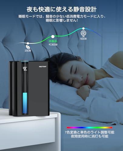 除湿機 大容量2.8L 2024新型 除湿器 小型 1200ml/日強力除湿 Amazon | PRETYDAY 除湿機 大容量2.8L 2025新型 除湿器 小型