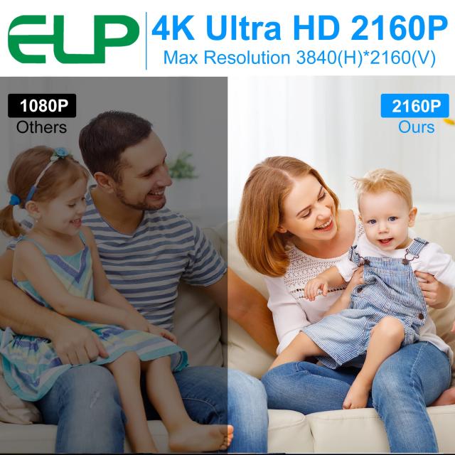 ELP 4K USB カメラ マイク付き マニュアルズーム ウェブカメラ 5-50mm 可変焦点 PC カメラ コンピューター用 ミニ UVC USB2.0 ウェブカメ_3