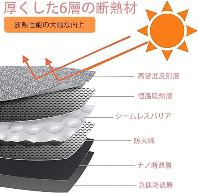 新型 ホンダ シビック FL1 11代目 サンシェード リア用 車中泊 仮眠 マルチサンシェード 断熱 遮光シェード 車窓日よけ 車中泊グッズ ア_4