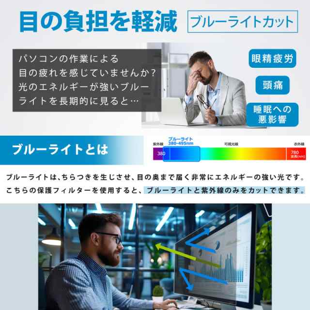 PCフィルター専門工房 27インチ 16:9 マグネット式 覗き見防止フィルター プライバシーフィルター 覗き見防止フィルム ブルーライトカッの通販は