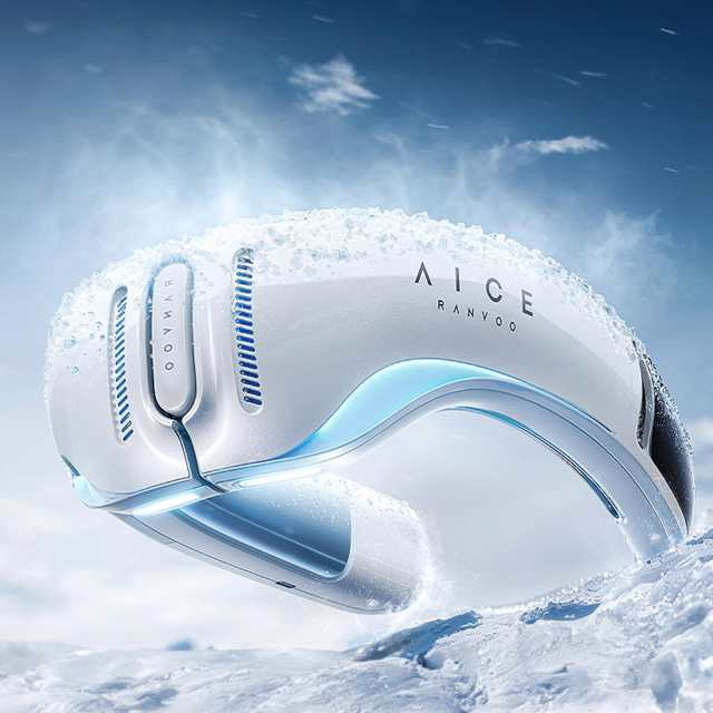 【妥協なき冷却力 AICE LITE】RANVOO 2024新登場 ネッククーラー 冷却プレート 首掛け扇風機 全周ペルチェ素子冷却 360度立体冷風 AI搭載の通販は