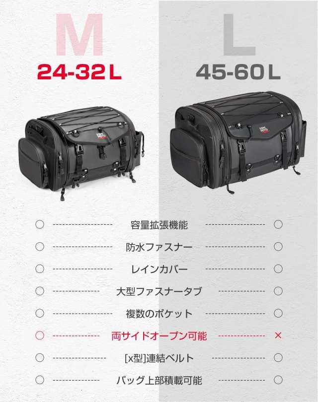 Amazon | KEMIMOTO シートバッグ PVC防水素材 拡張機能あり 45