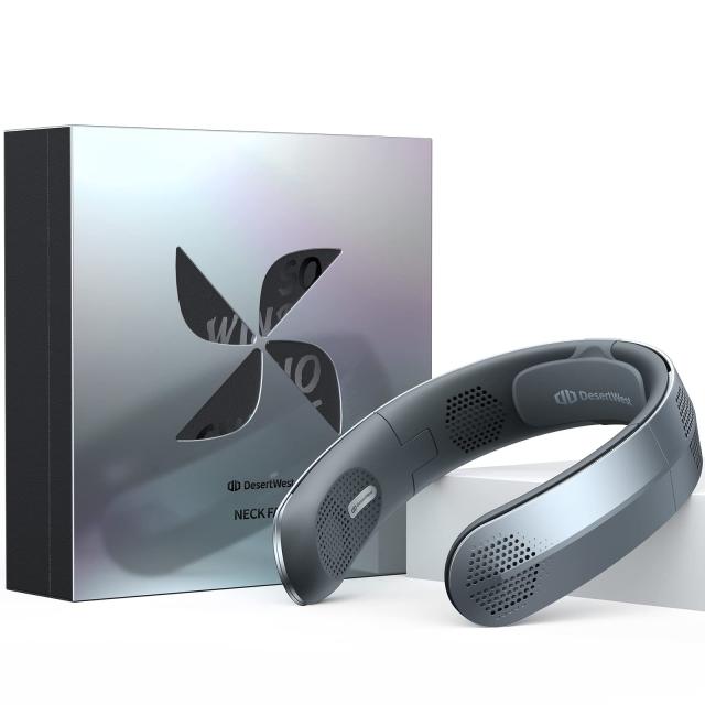2024進化・風量最強】DesertWest 首掛け扇風機 ネッククーラー