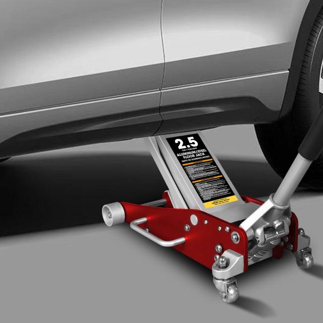 低床 アルミ＋スチール ガレージジャッキ 2.5t 油圧式 Wポンプ