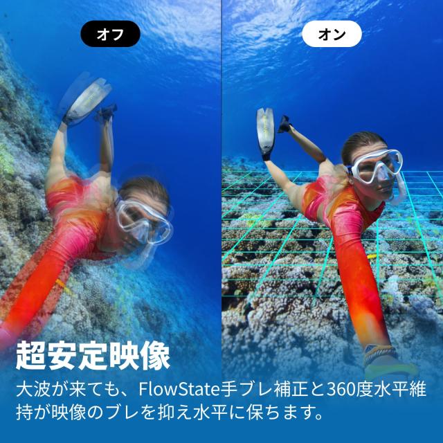 Insta360 X4-8K防水360度アクションカメラ、4K広角動画、見えない自撮り棒効果、着脱式レンズガード、135分の連続撮影可能なバッテリー、