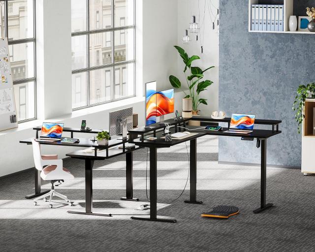 ODK 昇降デスク 電動 昇降式デスク 幅150*120 昇降式 ゲーミングデスク