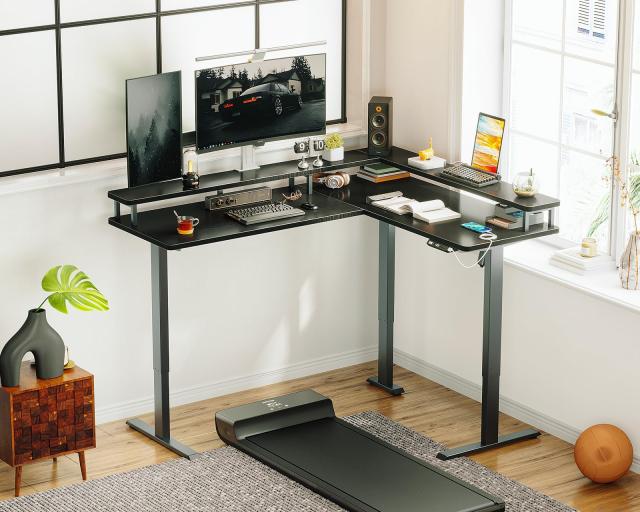 ODK 昇降デスク 電動 昇降式デスク 幅150*120 昇降式 ゲーミングデスク