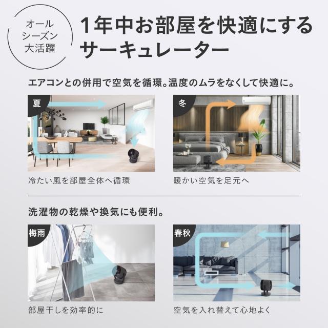 シャープ サーキュレーター PK-18S01-H ライト グレー 大風量 低